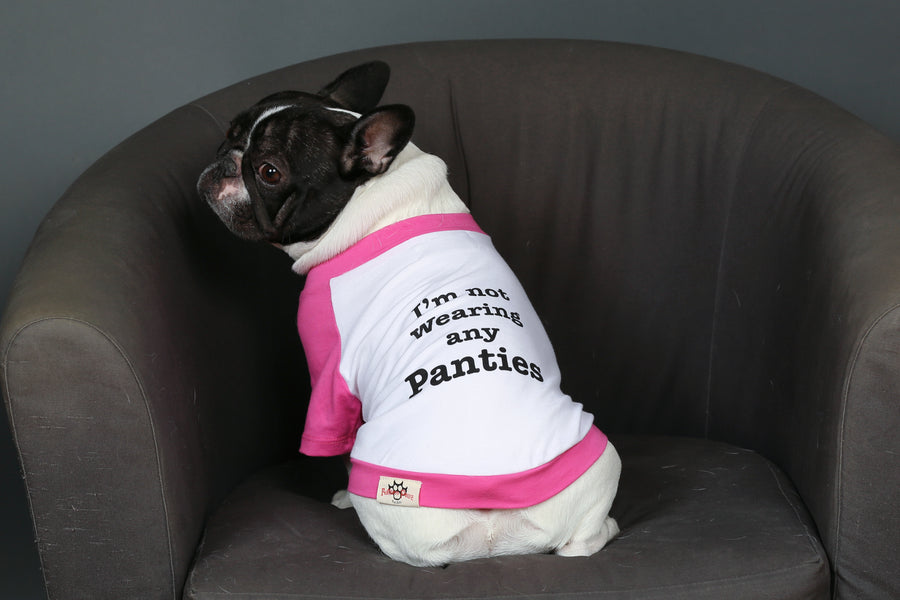 French Bulldog "I'm Not Wearing Any Panties" Tee