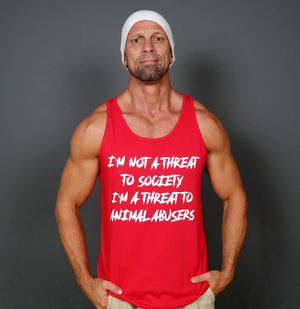Men's "I'm Not a Threat to Society" Tank Top